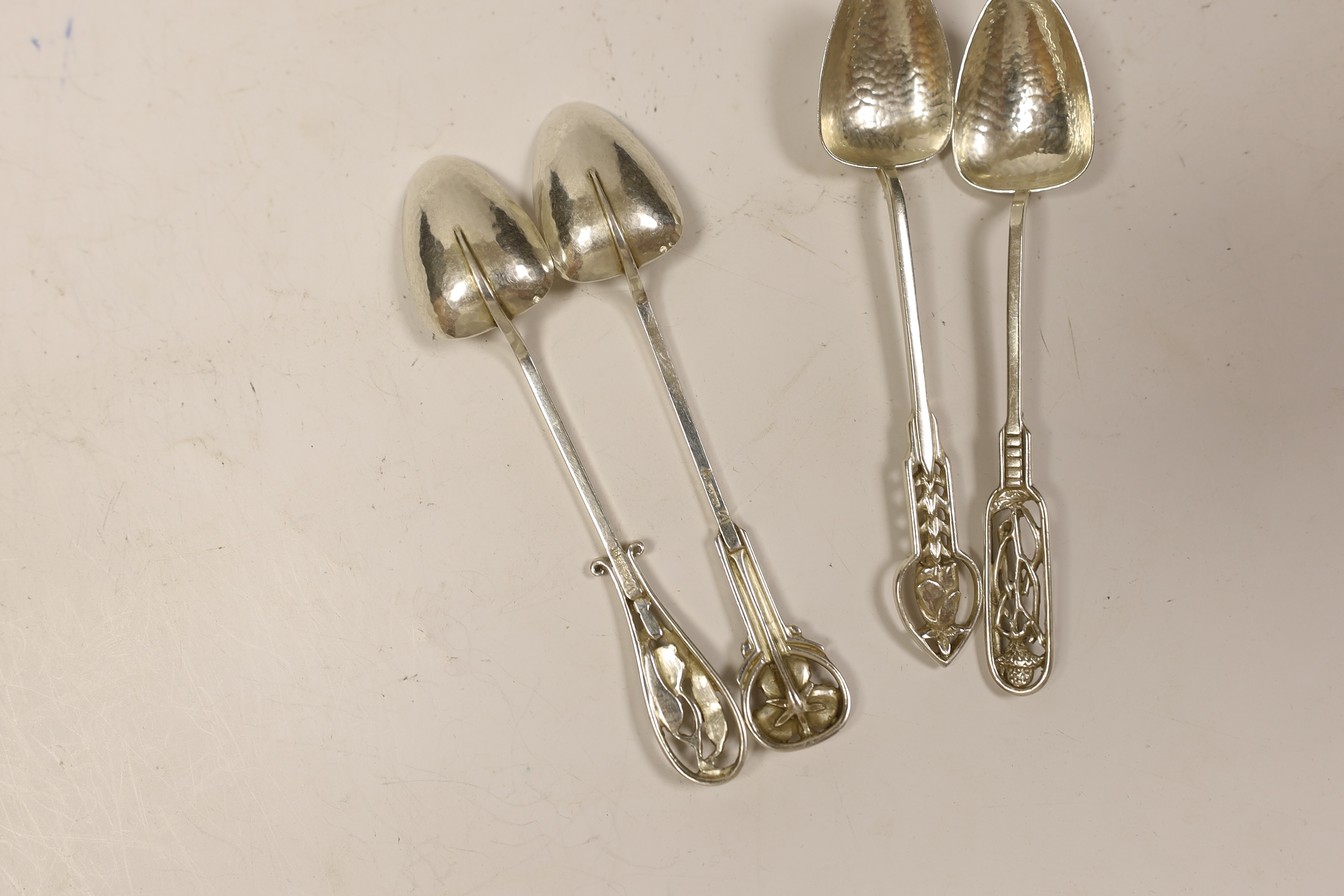 Four assorted Australian sterling spoons, by James A. Linton, 11cm